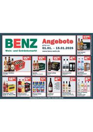 Benz Getränke Prospekt Seite 1