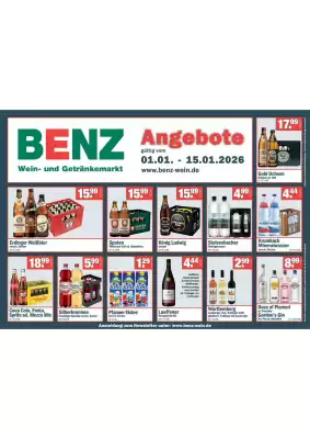 Benz Getränke Prospekt (gültig bis 15-01)