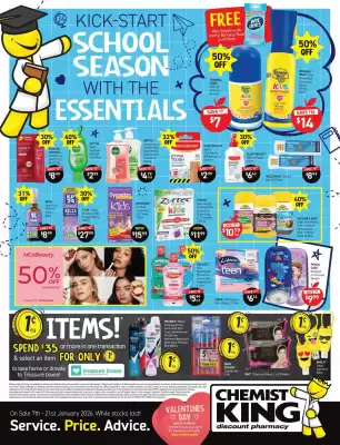 Chemist King catalogue (valid until 21-01)