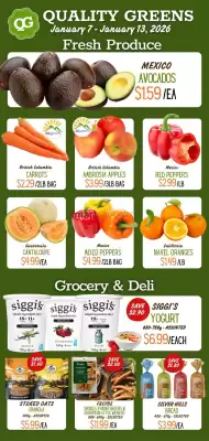 Quality Greens flyer (valid until 13-01)