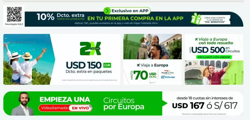 Catálogo Viajes Falabella (válido hasta 31-01)