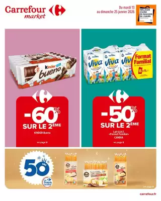 Catalogue Carrefour Market (valable jusqu'au 25-01)