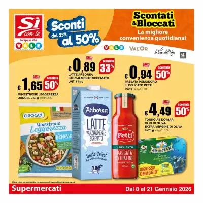 Volantino Sì con te Supermercati (valido fino al 21-01)