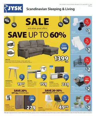 JYSK flyer (valid until 22-01)