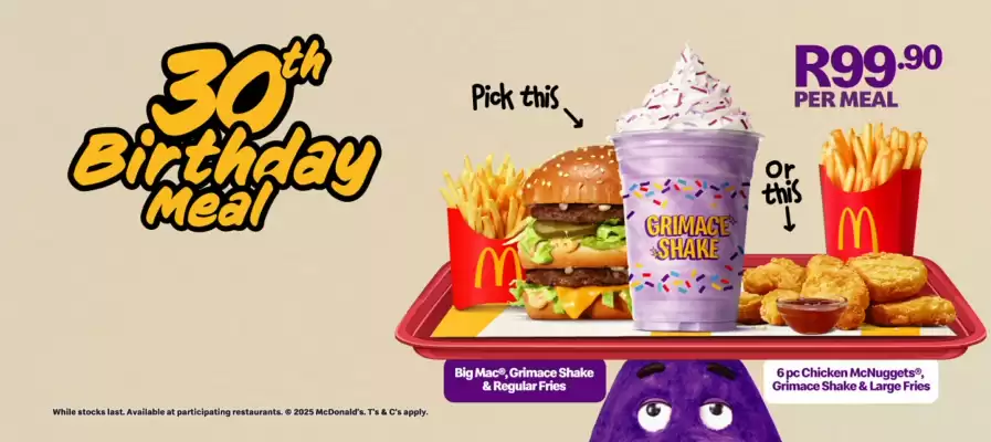McDonald's catalogue (valid until 13-01)
