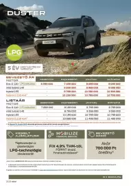 Dacia akciós újság | Duster Oldal 2