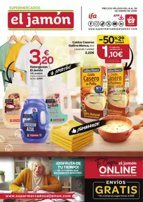 Folleto Supermercados El Jamón (válido hasta el 28-01)