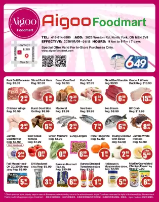 Aigoo Foodmart flyer (valid until 15-01)