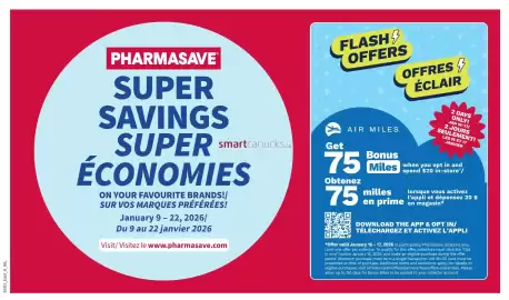 Pharmasave flyer Page 1
