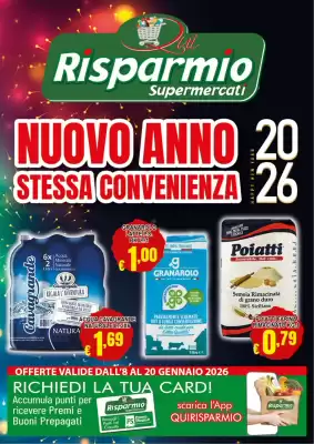 Volantino Risparmio Supermercati (valido fino al 20-01)