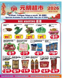 Yuan Ming Supermarket flyer week 2 Page 1