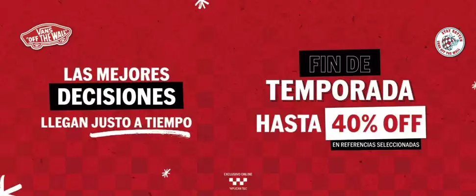 Catálogo Vans (válido hasta 11-01)