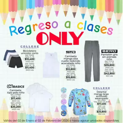 Catálogo Almacenes Only (válido hasta 2-02)