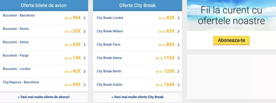 Catalog Aerotravel (valid până la 18-01)