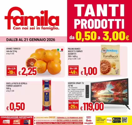 Volantino Famila (valido fino al 21-01)