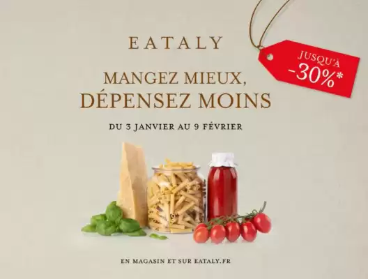 Catalogue Eataly (valable jusqu'au 9-02)
