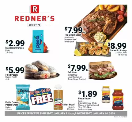 Redner's Warehouse weekly ad (valid until 14-01)