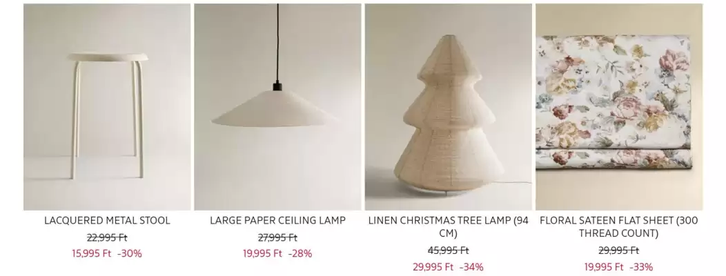 Zara Home akciós újság (érvényes eddig: 21-01)