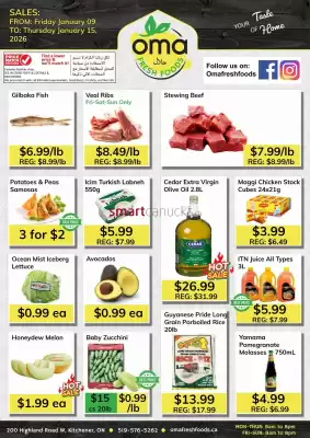 Oma Fresh Foods flyer (valid until 15-01)