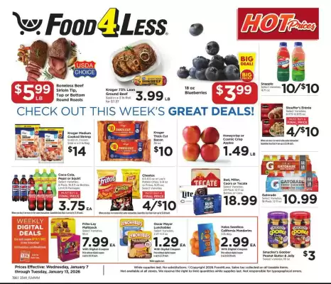Food 4 Less weekly ad (valid until 13-01)