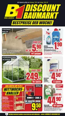 B1 Discount Baumarkt Prospekt (gültig bis 16-01)