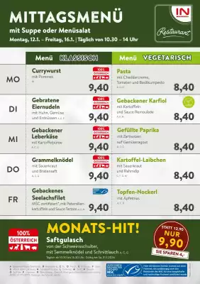 Interspar Restaurant Flugblatt (gültig bis 16-01)