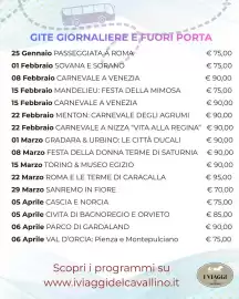 Volantino I Viaggi del Cavallino Pagina 2