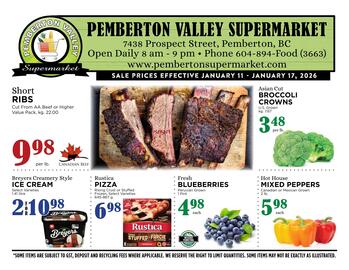 Pemberton Valley Supermarket flyer week 3 Page 1