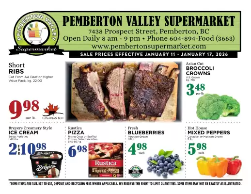 Pemberton Valley Supermarket flyer (valid until 17-01)