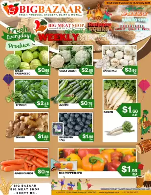 Big Bazaar Canada flyer (valid until 13-01)