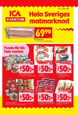 ICA Kvantum reklamblad (giltig till och med 18-01)