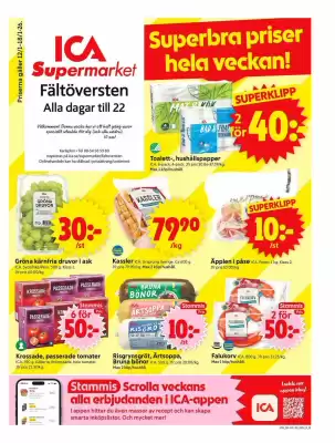 ICA Supermarket reklamblad (giltig till och med 18-01)