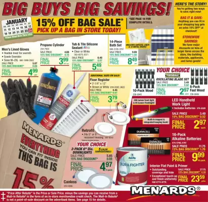 Menards weekly ad