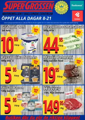 Supergrossen reklamblad (giltig till och med 19-01)