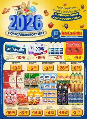 Catálogo Rede Econômica de Supermercados (válido até 14-01)