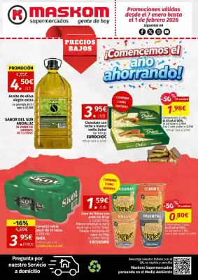 Folleto Maskom Supermercados (válido hasta el 1-02)