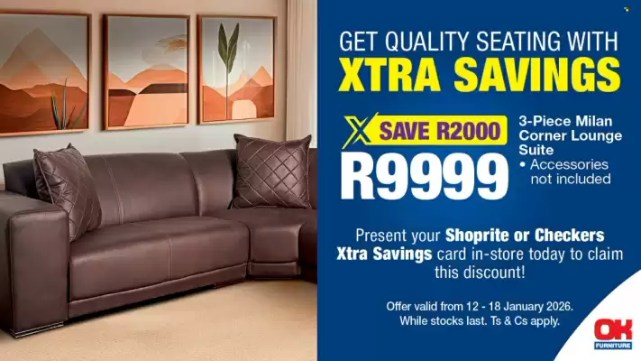 OK Furniture catalogue (valid until 18-01)