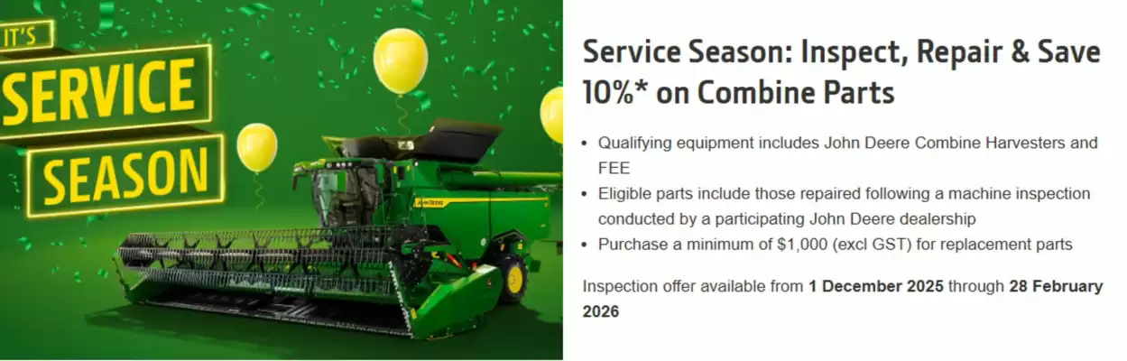 John Deere catalogue (valid until 28-02)