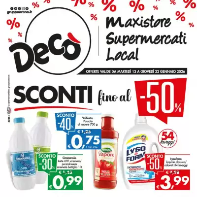 Volantino Deco Supermercati (valido fino al 22-01)