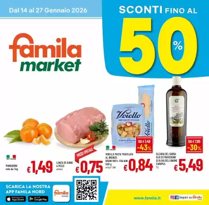 Volantino Famila Market (valido fino al 27-01)