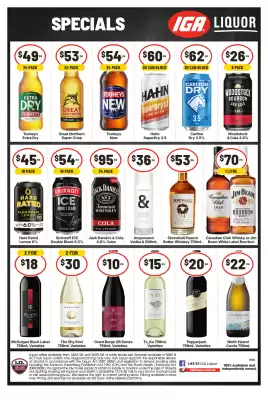 IGA Liquor catalogue (valid until 20-01)