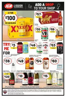 IGA Liquor catalogue (valid until 20-01)