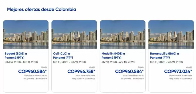 Catálogo Copa Airlines (válido hasta 23-01)