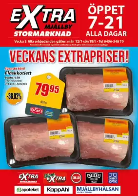 Extra Mjällby Stormarknad reklamblad
