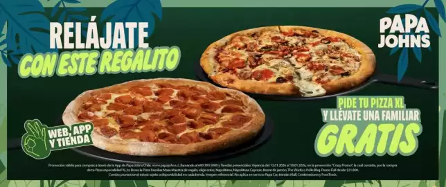 Catálogo Papa John's Página 1