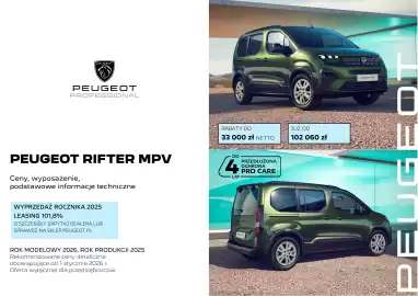 Peugeot gazetka | Rifter MPV WYPRZEDAŻ Strona 1