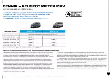 Peugeot gazetka | Rifter MPV Strona 4
