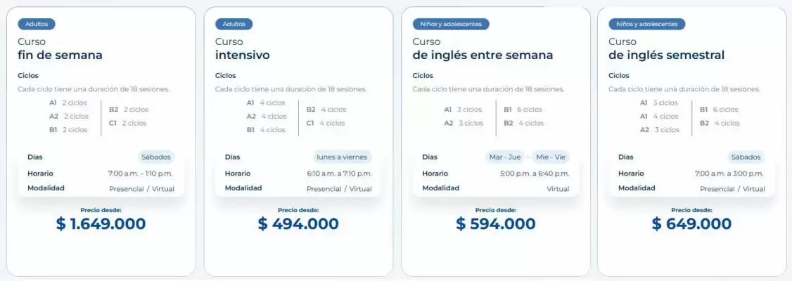 Catálogo Centro Colombo Americano (válido hasta 18-01)