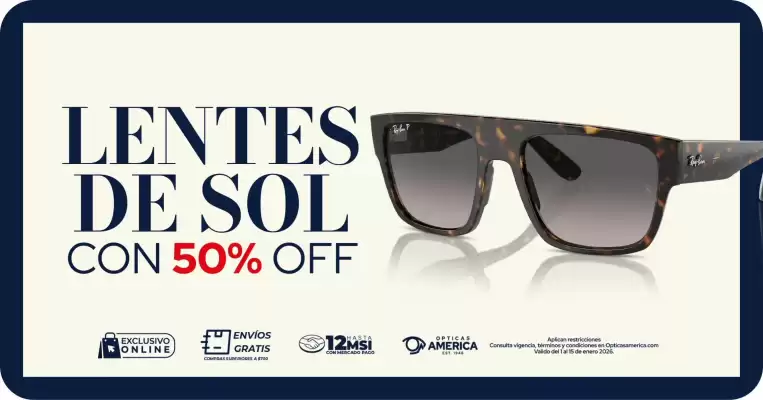Catálogo Ópticas América (válido hasta 31-01)