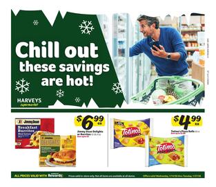 Harveys Supermarkets weekly ad Page 1